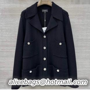 Grade Quality Chanel Wool Knit Jacket CH091961 Black 2025