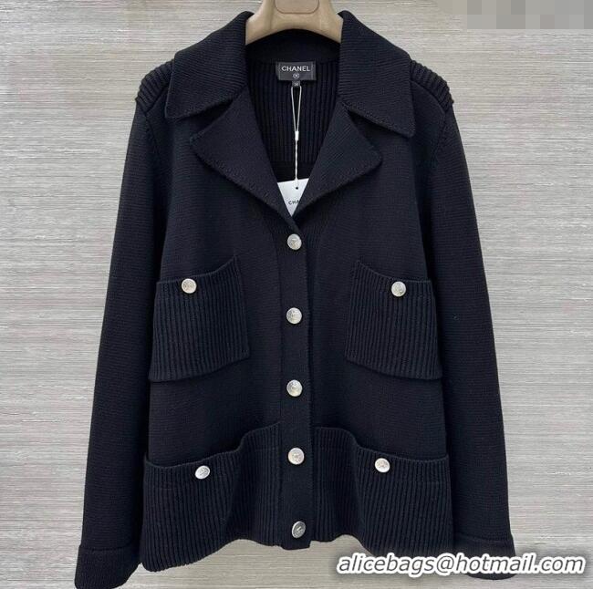 Grade Quality Chanel Wool Knit Jacket CH091961 Black 2025