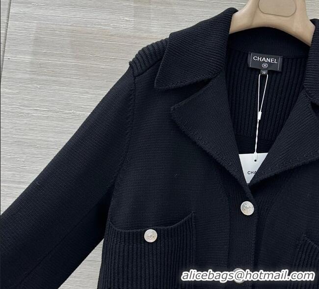 Grade Quality Chanel Wool Knit Jacket CH091961 Black 2025