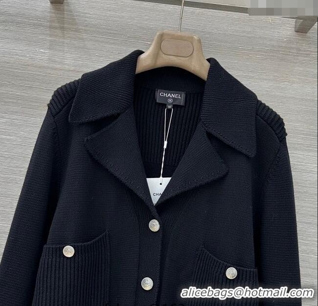Grade Quality Chanel Wool Knit Jacket CH091961 Black 2025