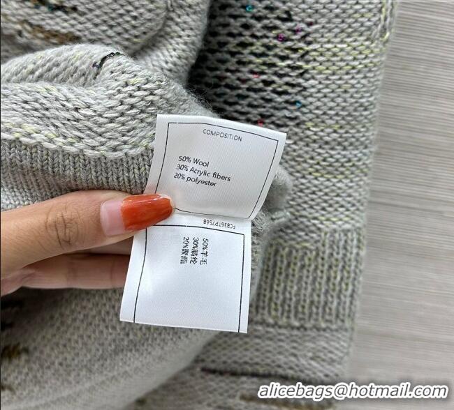 Most Popular Chanel Wool Blend Cardigan CH091962 Grey 2025