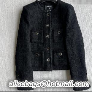 Good Taste Chanel Tweed Jacket CH91929 Black 2025
