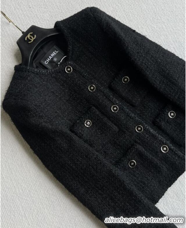 Good Taste Chanel Tweed Jacket CH91929 Black 2025