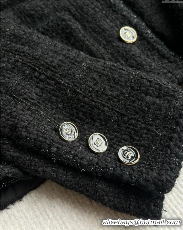 Good Taste Chanel Tweed Jacket CH91929 Black 2025