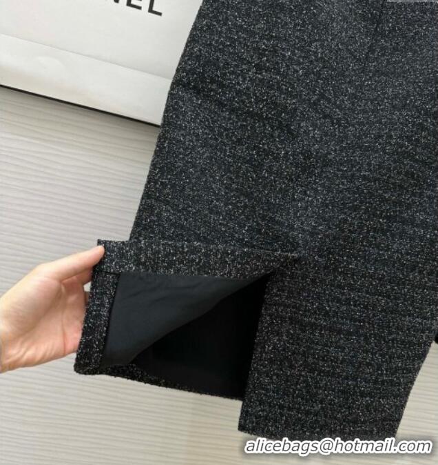 Inexpensive Chanel Tweed Jacket & Skirt CH92507 Black 2025