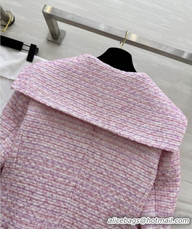 Top Design Chanel Tweed Short Jacket CH92509 Pink 2025