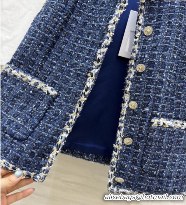Cheap Price Chanel Tweed Vest CH92511 Blue 2025
