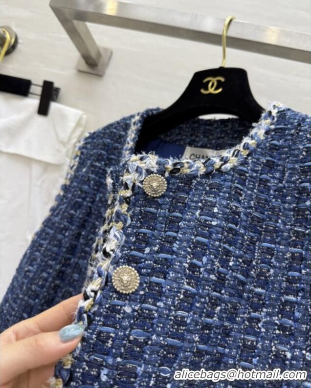 Cheap Price Chanel Tweed Vest CH92511 Blue 2025