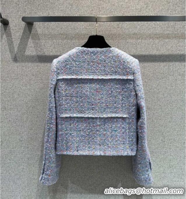 Buy Discount Chanel Tweed Jacket CH92513 Light Purple 2025