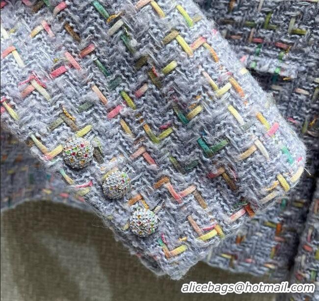 Buy Discount Chanel Tweed Jacket CH92513 Light Purple 2025