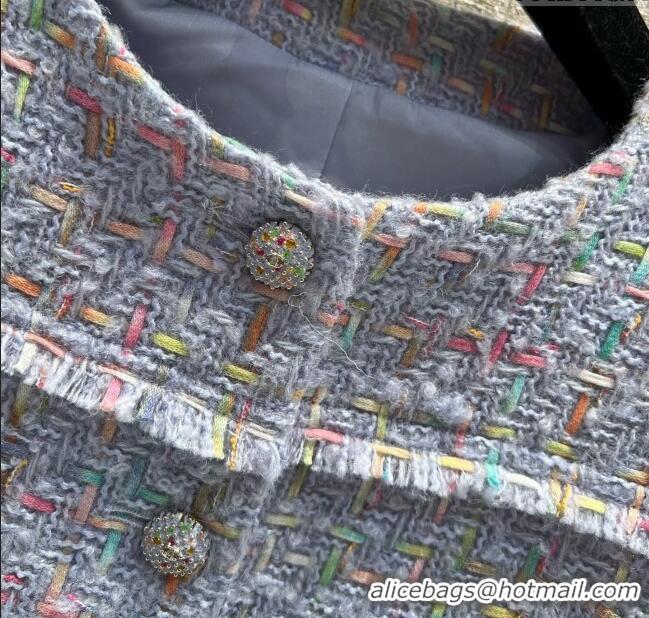 Buy Discount Chanel Tweed Jacket CH92513 Light Purple 2025