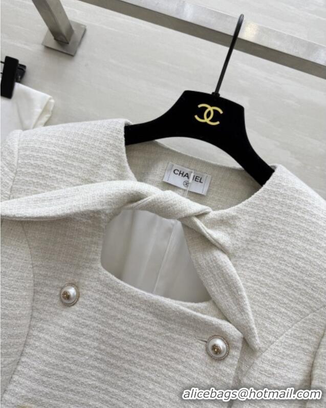 Super Quality Chanel Tweed Jacket CH92518 White 2025