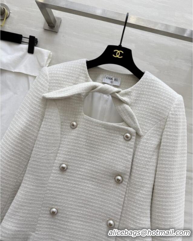 Super Quality Chanel Tweed Jacket CH92518 White 2025