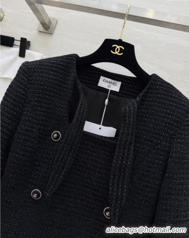 Reasonable Price Chanel Tweed Jacket CH92519 Black 2025