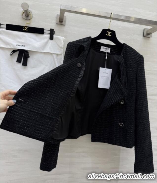 Reasonable Price Chanel Tweed Jacket CH92519 Black 2025