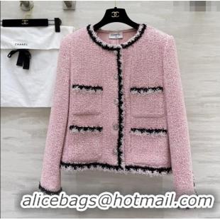 Grade Quality Chanel Tweed Jacket CH92521 Pink 2025