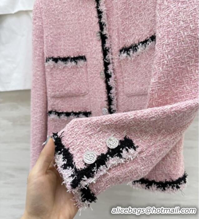 Grade Quality Chanel Tweed Jacket CH92521 Pink 2025