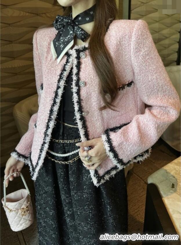 Grade Quality Chanel Tweed Jacket CH92521 Pink 2025
