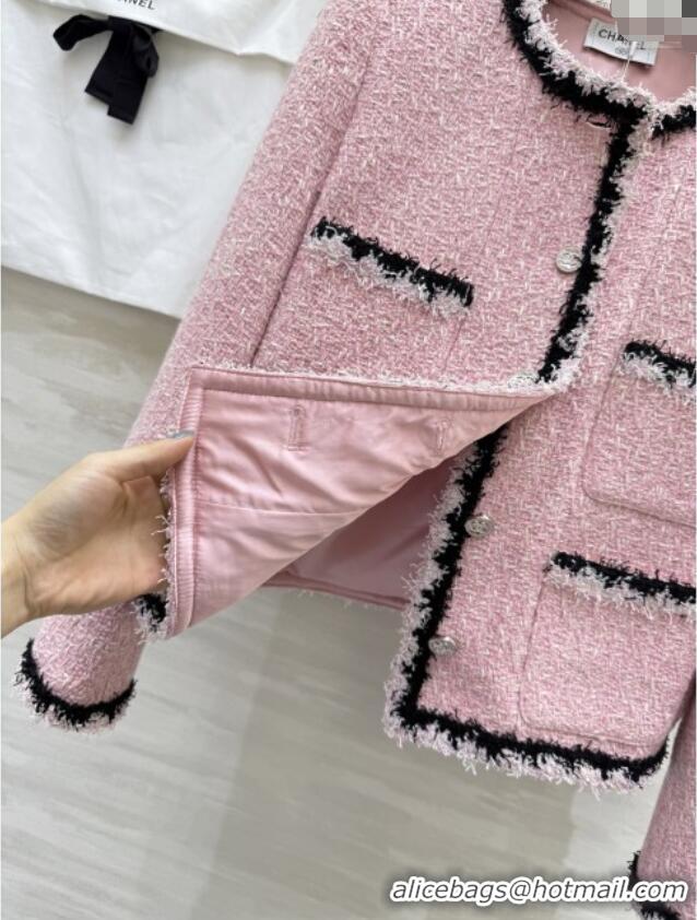 Grade Quality Chanel Tweed Jacket CH92521 Pink 2025