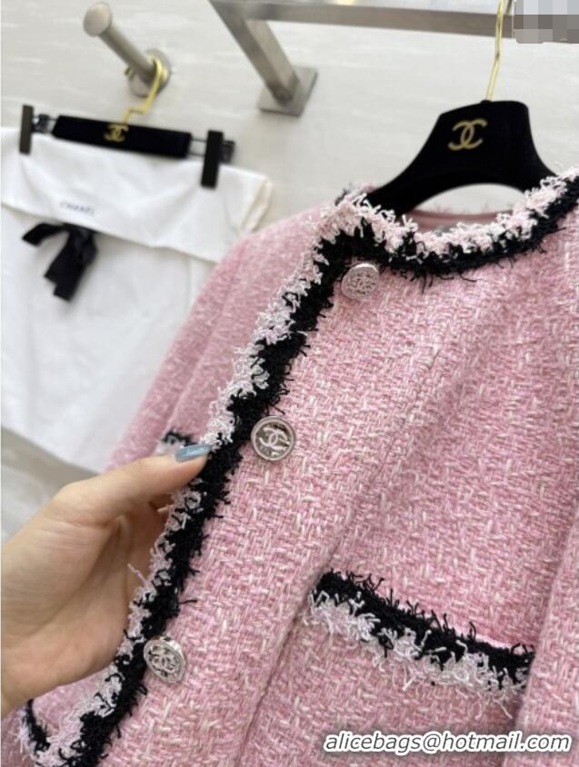 Grade Quality Chanel Tweed Jacket CH92521 Pink 2025