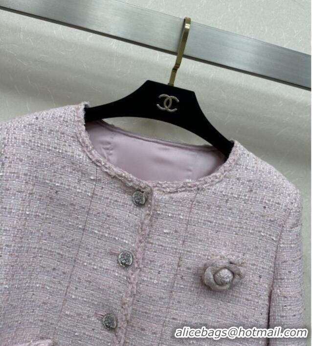 Buy Inexpensive Chanel Tweed Jacket CH92522 Light Pink 2025