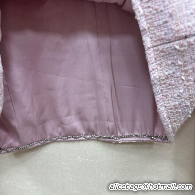 Buy Inexpensive Chanel Tweed Jacket CH92522 Light Pink 2025