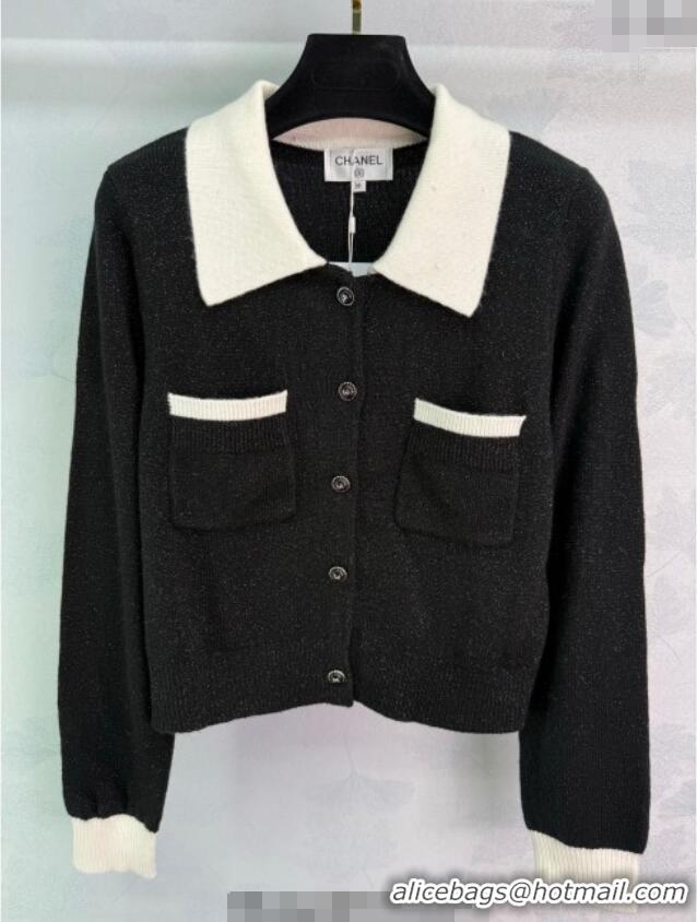 Most Popular Chanel Wool Cashmere Cardigan CH101501 Black 2025