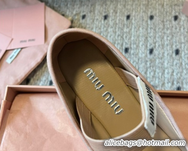 Pretty Style Miu Miu Suede Ballerinas Flat with Bow and Elastic Band Pink 5F794D 1025039 2025