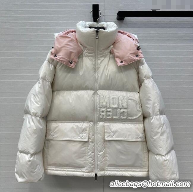 Spot Bulk Moncler Abbaye Down Jacket ML110601 White 2025