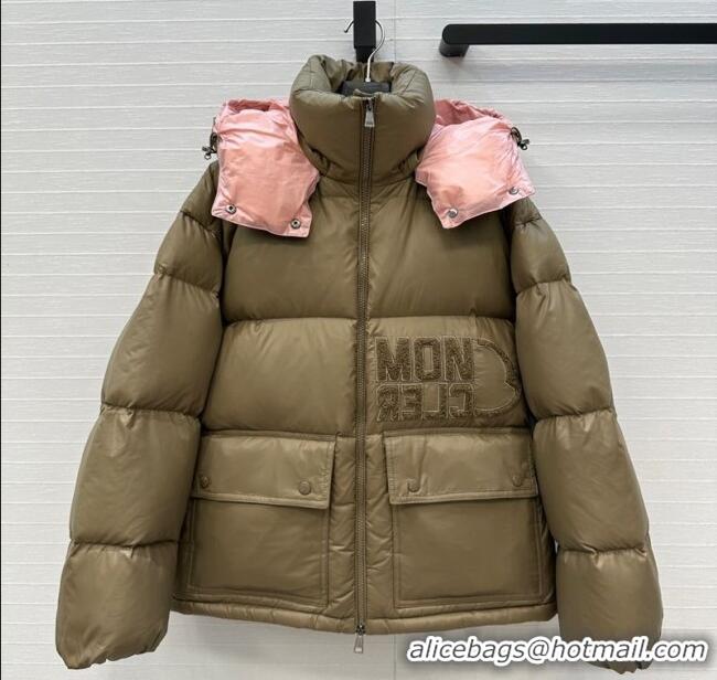 Luxury Classic Moncler Abbaye Down Jacket ML110601 Green 2025