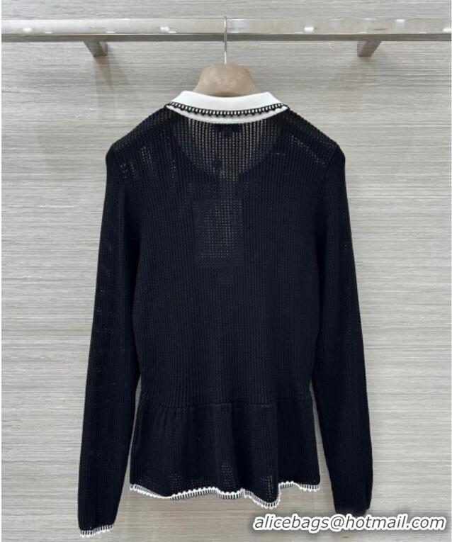 Buy Classic Chanel Polo Shirt CH101503 Black 2025