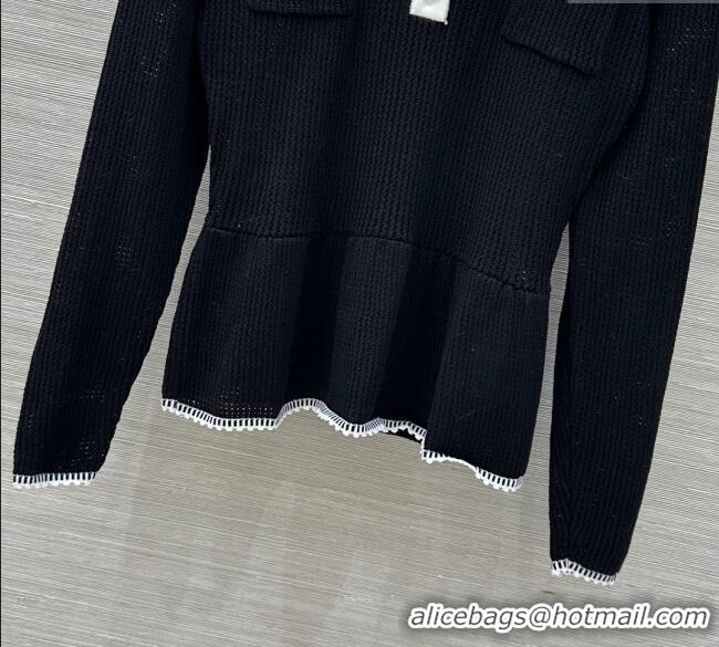 Buy Classic Chanel Polo Shirt CH101503 Black 2025