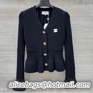 Specials Classic Chanel Wool Cardigan CH101504 Black 2025