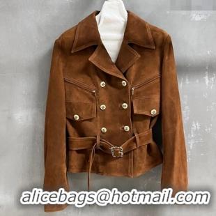 Market Sells Chanel Suede Jacket CH101505 Apricot 2025