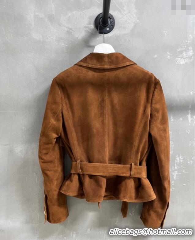 Market Sells Chanel Suede Jacket CH101505 Apricot 2025