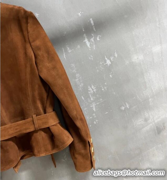Market Sells Chanel Suede Jacket CH101505 Apricot 2025