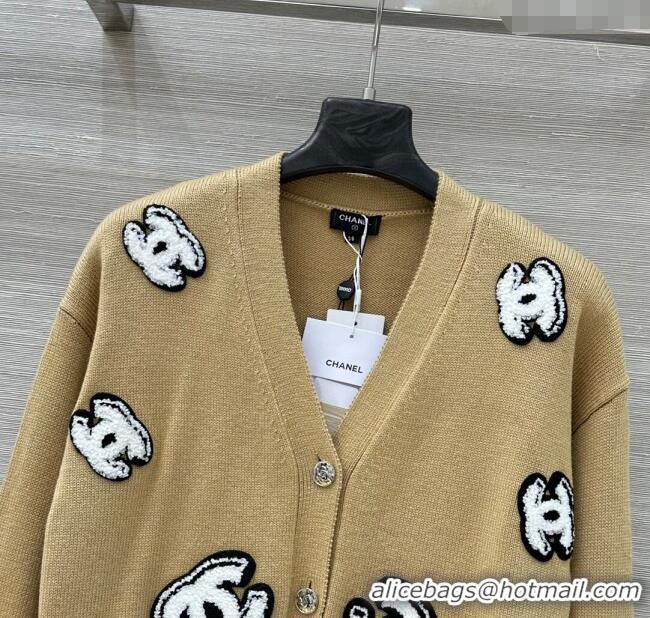 Inexpensive Chanel CC Wool Cardigan CH101506 Yellow 2025