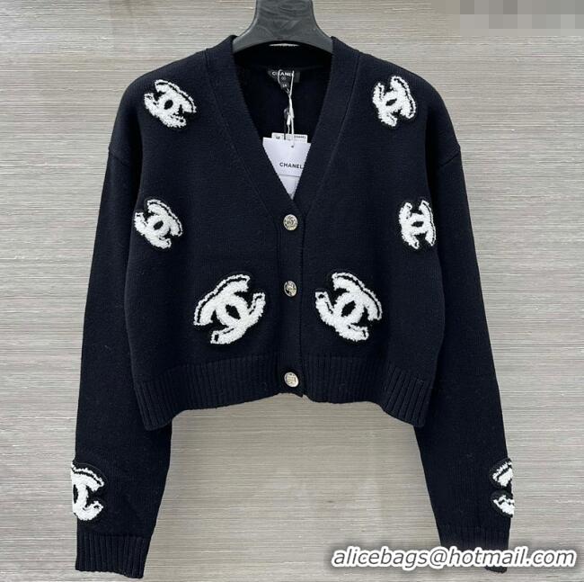 Market Sells Chanel CC Wool Cardigan CH101506 Black 2025