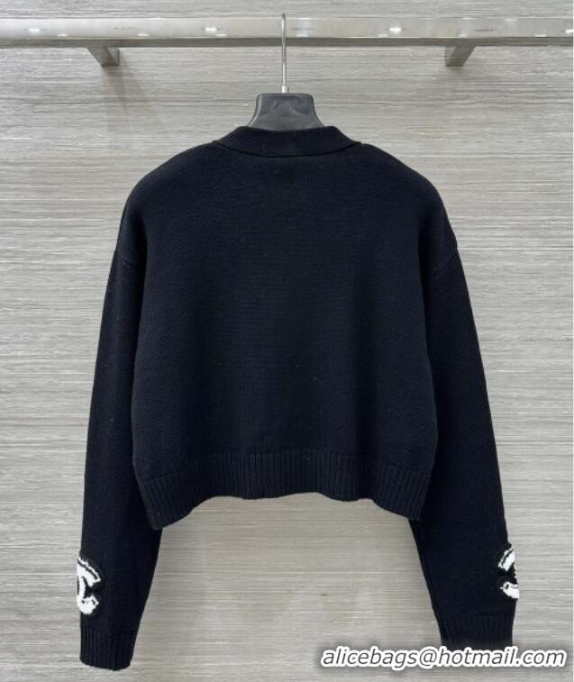Market Sells Chanel CC Wool Cardigan CH101506 Black 2025