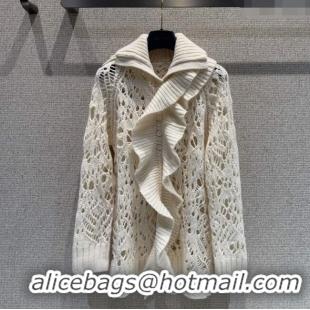 Market Sells Dior Silk Cashmere Cardigan CH101509 White 2025
