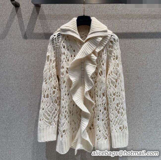 Market Sells Dior Silk Cashmere Cardigan CH101509 White 2025