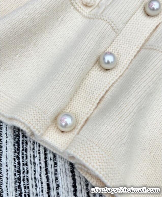 Original Cheap Chanel Crochet Cardigan CH101509 White 2025
