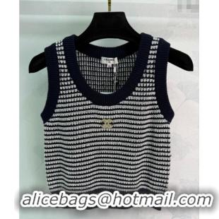Buy Cheap Chanel Wool Knit Vest CH101508 Black/White 2025