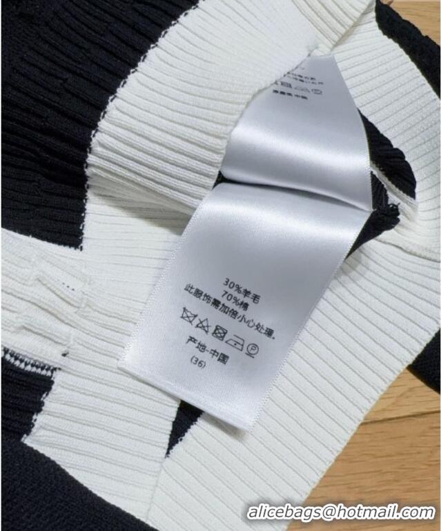 Buy Cheap Chanel Cotton Wool Cardigan with Mesh Trim 1015 Black 2025