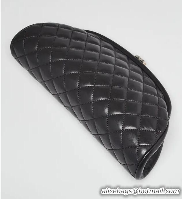 New Cheap Chanel Timeless Clutch Bag In Quilted Lambskin Leather C9562 Black