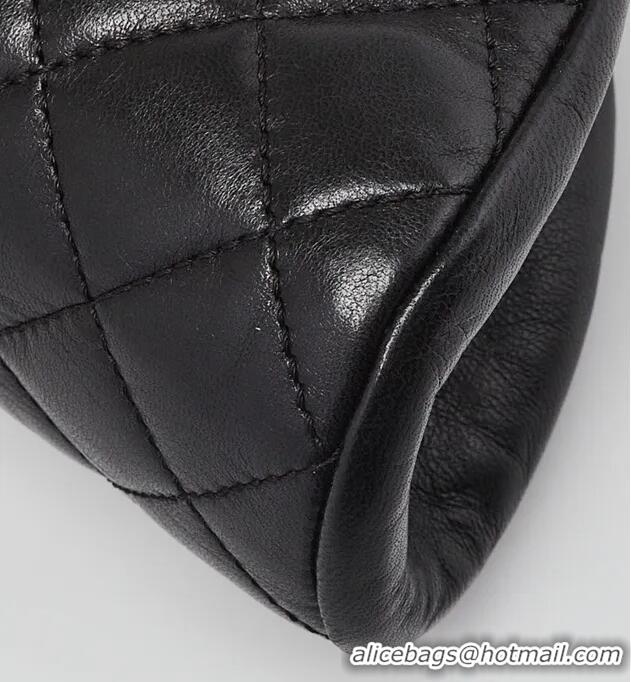 New Cheap Chanel Timeless Clutch Bag In Quilted Lambskin Leather C9562 Black