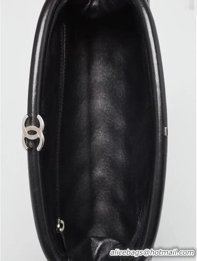 New Cheap Chanel Timeless Clutch Bag In Quilted Lambskin Leather C9562 Black