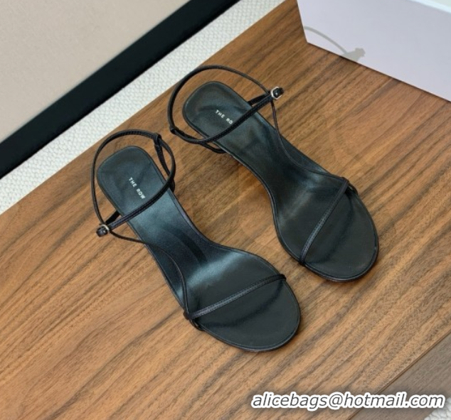 Unique Style The Row Bare Sandal in Leather 6.5cm Heel TR052904 Black 2025
