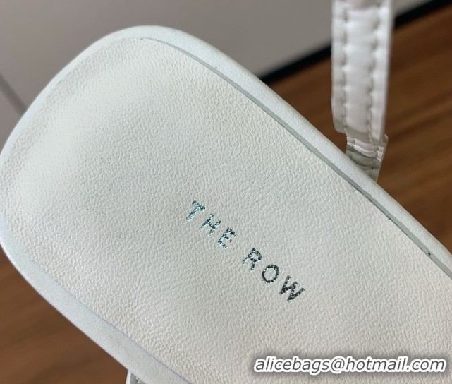 Pretty Style The Row Bare Sandal in Leather 6.5cm Heel TR052905 White 2025