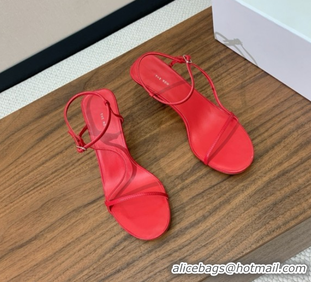 Low Cost The Row Bare Sandal in Leather 6.5cm Heel TR052906 Red 2025